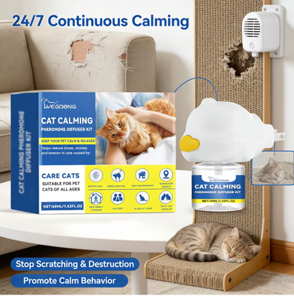 Zuvira™ CalmPaws Cat Calming Pheromone Diffuser Kit