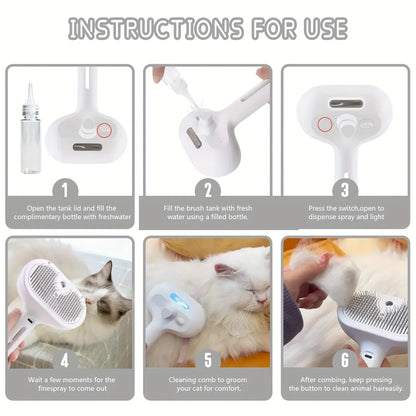 Zuvira™ Steam Grooming Brush